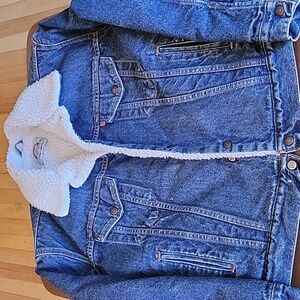 Vintage Levis Denim Lined Jacket Mens L